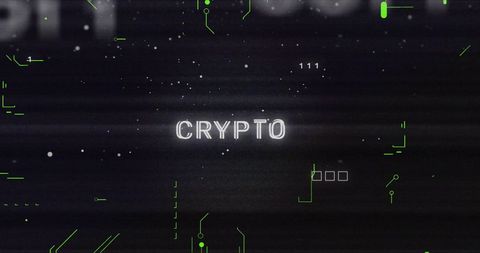 Digital Crypto Technology and Data Processing Interface - Download Free Stock Images Pikwizard.com