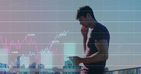 Businessman Analyzing Growth Data on Smartphone - Download Free Stock Images Pikwizard.com