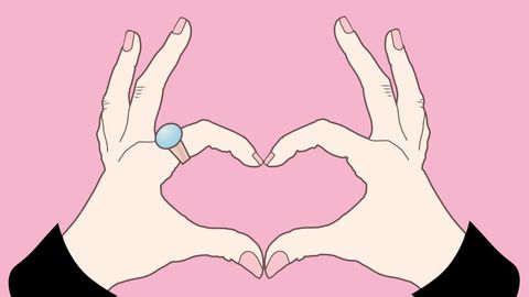 Hands Forming Heart Symbol on Pink Background - Download Free Stock Templates Pikwizard.com