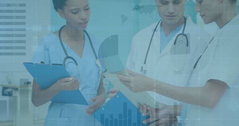Diverse Doctors Analyzing Medical Data in Hospital - Download Free Stock Images Pikwizard.com
