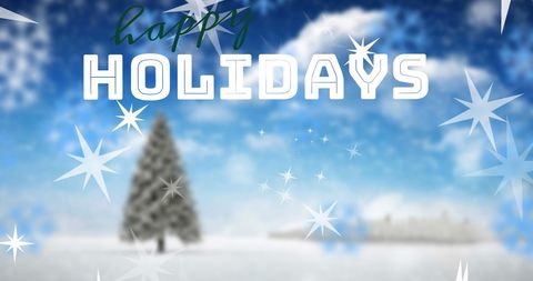 Winter Holiday Festive Banner with Christmas Tree - Download Free Stock Images Pikwizard.com