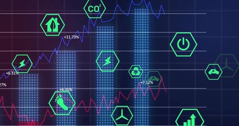 Innovative Technology Dashboard Displaying Analytics and Trends