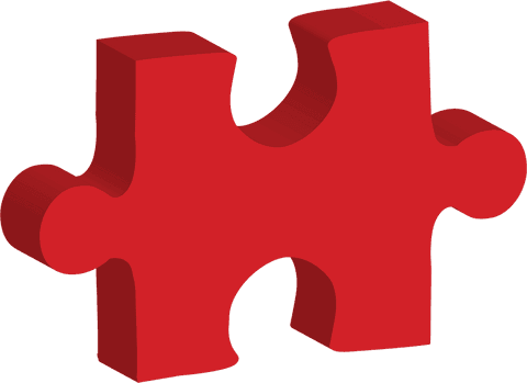 red puzzle piece vector on transparent background - Download Free Stock Videos Pikwizard.com
