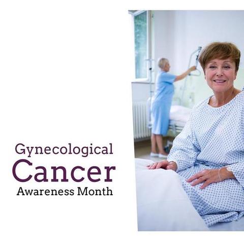 Caucasian Female Patient Highlighting Gynecological Cancer Awareness ...