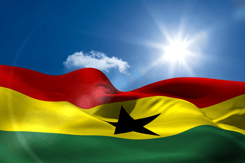 transparent illustration of ghana flag with sunlight effect - Download Free Stock Videos Pikwizard.com