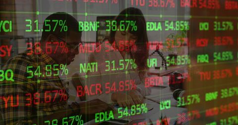 Professionals Analyzing Financial Data in Modern Office Environment - Download Free Stock Images Pikwizard.com