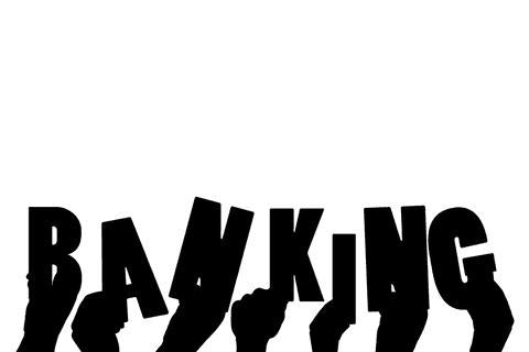 Transparent hands holding banking theme illustrating finance