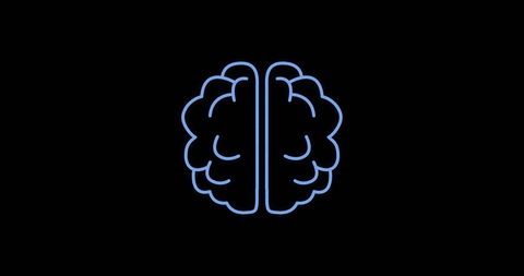 Glowing Digital Brain on Black Background - Download Free Stock Images Pikwizard.com