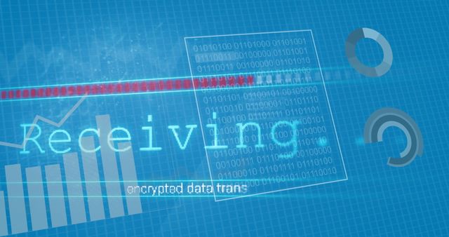 Digital Data Receiving and Processing with Encrypted Transmissions - Download Free Stock Images Pikwizard.com