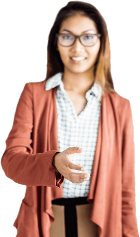 businesswoman offering handshake in transparent background - Download Free Stock Videos Pikwizard.com