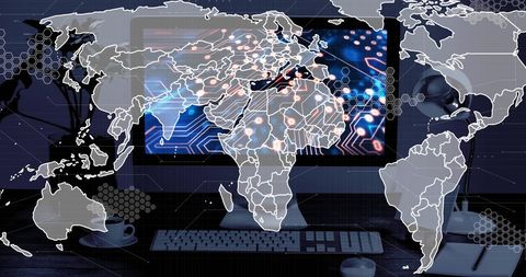 Global Technology and Digital Network Concepts - Download Free Stock Images Pikwizard.com
