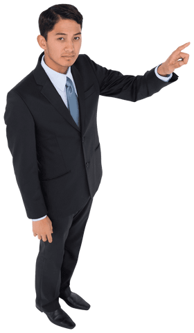 transparent businessman pointing with assertive gesture - Download Free Stock Videos Pikwizard.com