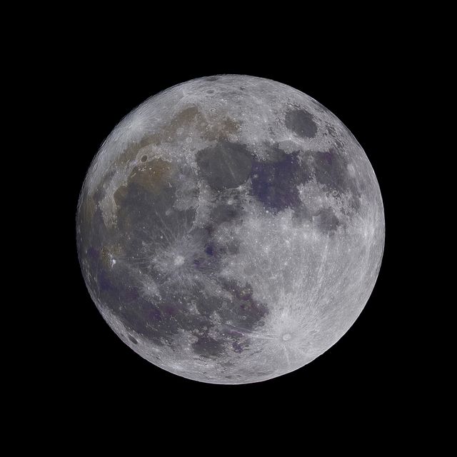 Detailed Close-Up of Full Moon on Black Background - Download Free Stock Photos Pikwizard.com