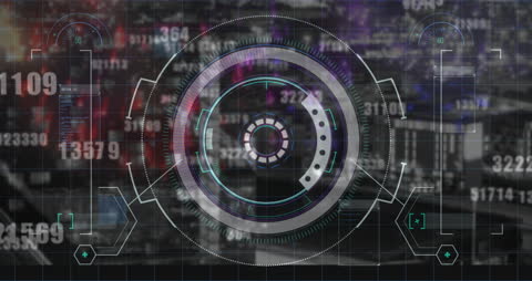 Futuristic Financial Technology Concept Interface Overlay