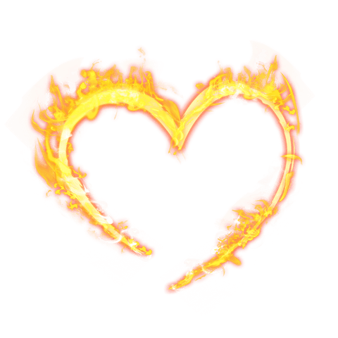 burning heart illustration with flaming effect on transparent background - Download Free Stock Videos Pikwizard.com