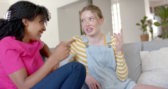 Diverse Teen Friends Enjoying Quality Time Indoors - Download Free Stock Images Pikwizard.com