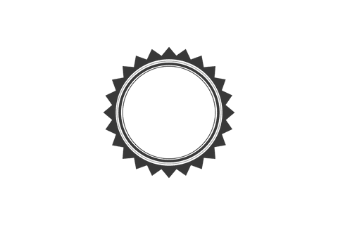 Transparent Circular Badge with Starburst Border Design - Download Free Stock Videos Pikwizard.com