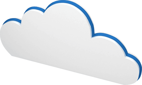 transparent cloud computing icon with blue outline on black - Download Free Stock Videos Pikwizard.com