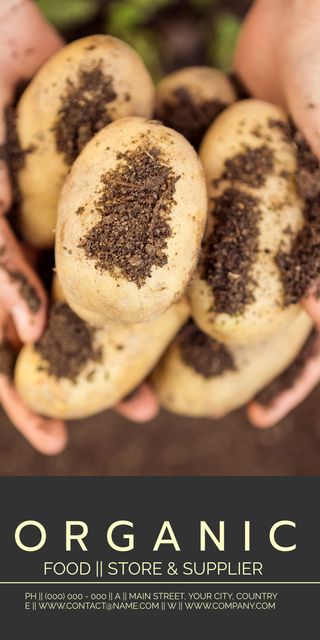 Organic Farming with Soil-Dusted Potatoes in Hands Advertisement - Download Free Stock Templates Pikwizard.com