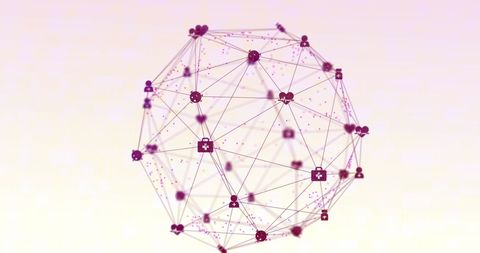 Abstract Digital Network Sphere on Subtle Gradient Background - Download Free Stock Images Pikwizard.com