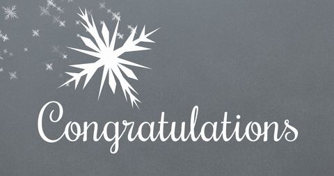 Congratulations Banner with Festive Winter Design - Download Free Stock Images Pikwizard.com