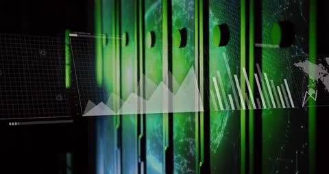 Futuristic Data Network with Dynamic Visualization