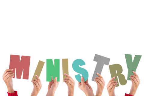 hands holding 'ministry' letters on transparent background - Download Free Stock Videos Pikwizard.com