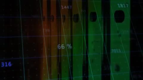 Futuristic Data Visualization with Sliding Vertical Bars and Analytics