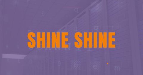 Digital interface concept in modern server room