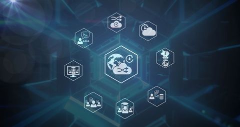 Futuristic Cloud Computing and Finance Tunnel Technology - Download Free Stock Images Pikwizard.com