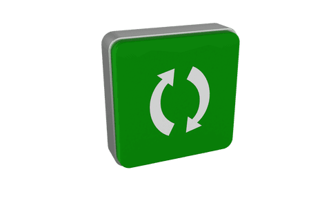 transparent green cube with rotating arrows icon - Download Free Stock Videos Pikwizard.com