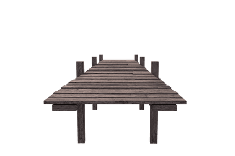 wooden pier on transparent background digital illustration - Download Free Stock Videos Pikwizard.com