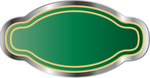 curved blank green label on transparent background - Download Free Stock Videos Pikwizard.com