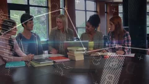 Diverse Group Engaging in Collaborative Classroom Discussion