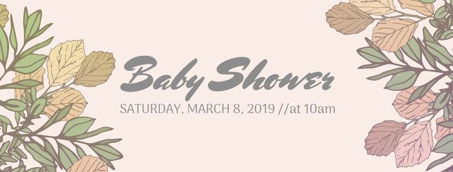 Spring-themed baby shower invitation with delicate botanical elements and pastel tones. Ideal for promoting baby showers, spring parties, or any garden-themed celebration. This design can be customized for digital or printed formats, adding a touch of elegance and nature to your event announcements.