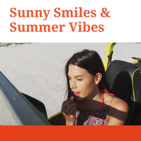 Beach Road Trip Sunny Vibes on a Bright Summer Day