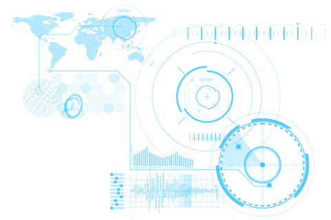 Transparent Digital Scope Scanning with World Map Technology Background - Download Free Stock Videos Pikwizard.com