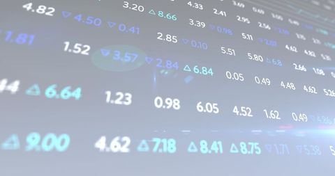 Dynamic Financial Digital Data Displayed on Blue Background - Download Free Stock Images Pikwizard.com