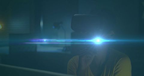 African American Woman Engaging with Virtual Reality Technology