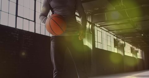Basketball Player Practicing Urban Artistic Effects - Download Free Stock Images Pikwizard.com