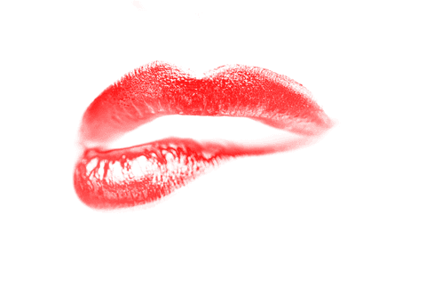 Transparent Silhouette of Vibrant Red Lips Illustrated - Download Free Stock Videos Pikwizard.com