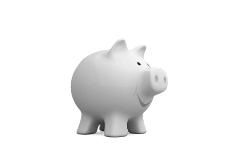 transparent white piggy bank illustration with empty space - Download Free Stock Videos Pikwizard.com