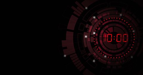 Digital Countdown Timer and Futuristic Interface Concept - Download Free Stock Images Pikwizard.com