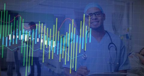 Healthcare Professional Analyzing Data in Hospital Environment