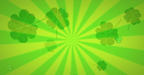 Vibrant Clover Icons on Radiant Green for St Patrick’s Day - Download Free Stock Images Pikwizard.com