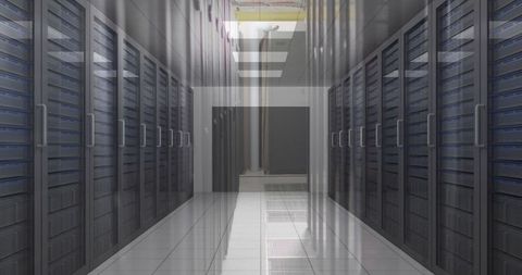 Modern Data Center Aisle with High-Tech Servers - Download Free Stock Images Pikwizard.com
