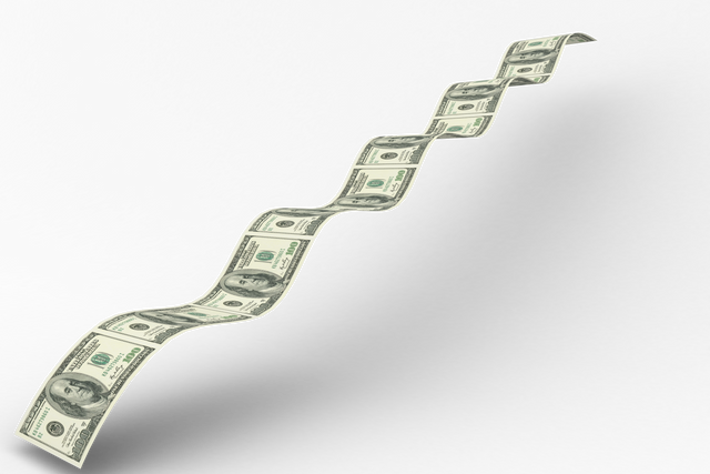 Flowing dollars in wave patterns on transparent background - Download Free Stock Videos Pikwizard.com