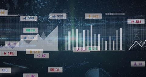 Digital Data Analytics and Visualization Abstract Background - Download Free Stock Images Pikwizard.com