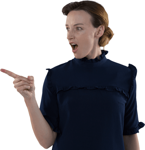 Angry Caucasian Woman Pointing Finger on Transparent Background - Download Free Stock Videos Pikwizard.com