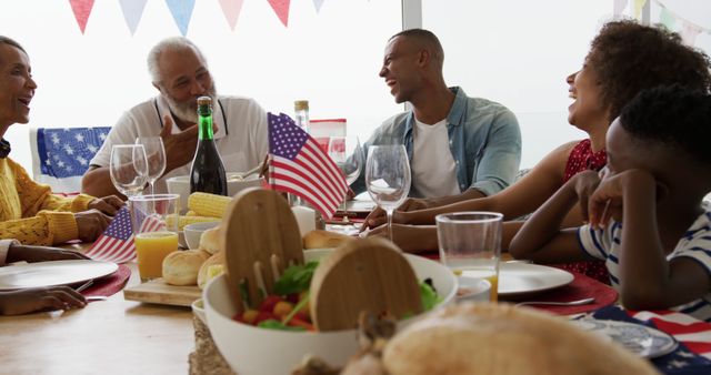 Family Celebrating Fourth of July with Festive Meal - Download Free Stock Images Pikwizard.com